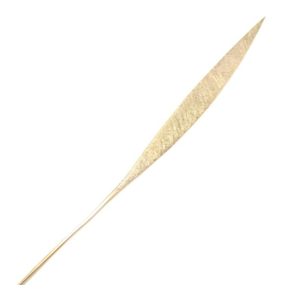 Rare! Vintage Authentic Cartier Dinh Van 18k Yellow Gold Long Quill Brooch Pin - Picture 1 of 12